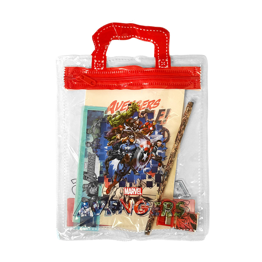 SET CANCELLERIA IN BUSTA PVC AVENGERS