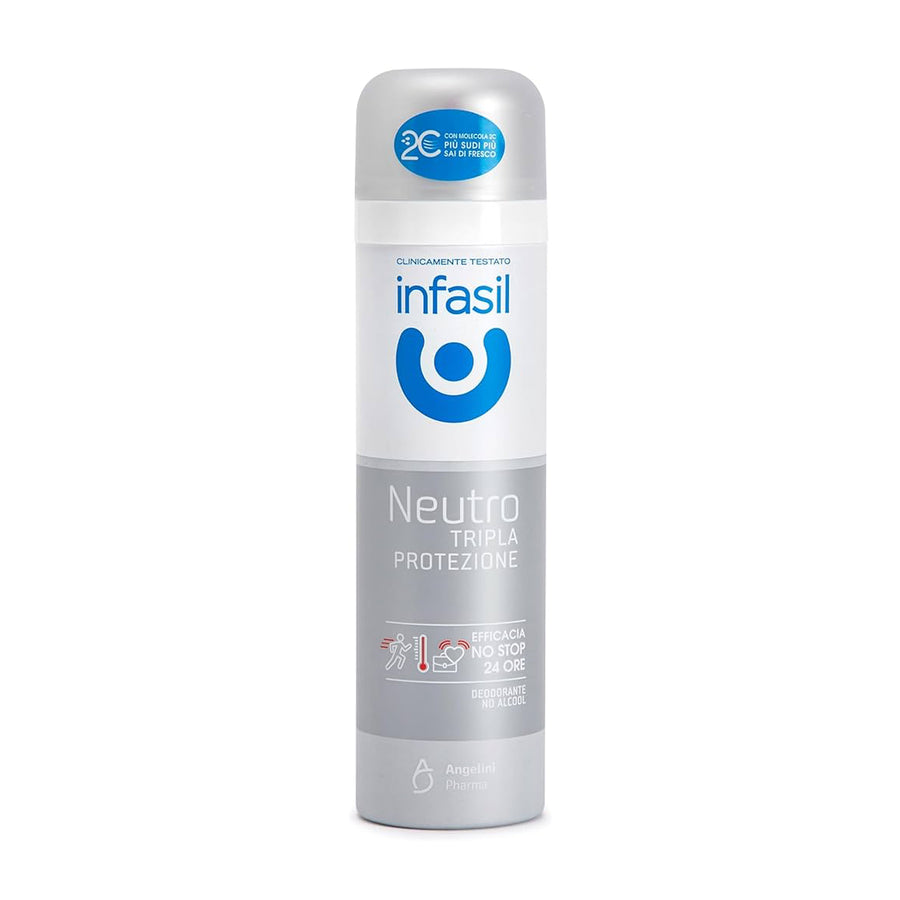 INFASIL DEO SPRAY 150ML NEUTRAL TRIPLE PROTECTION