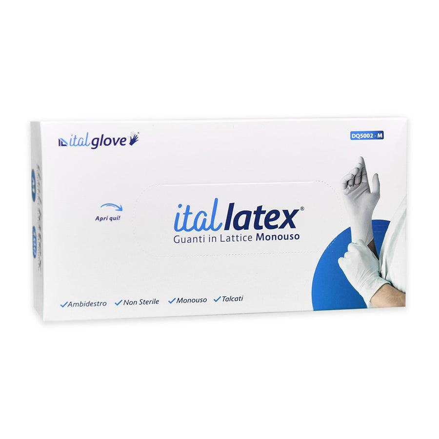 ITALATEX LATEX GLOVES X100PZ M
