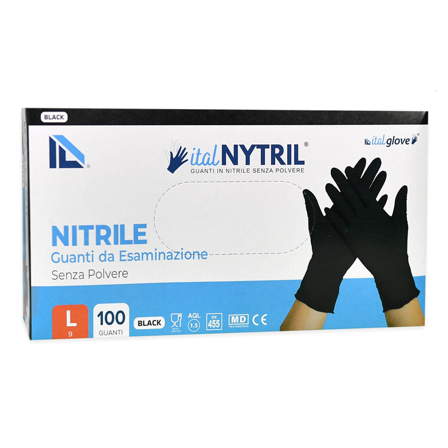 ITALNYTRIL GLOVES BLACK X100PZ L