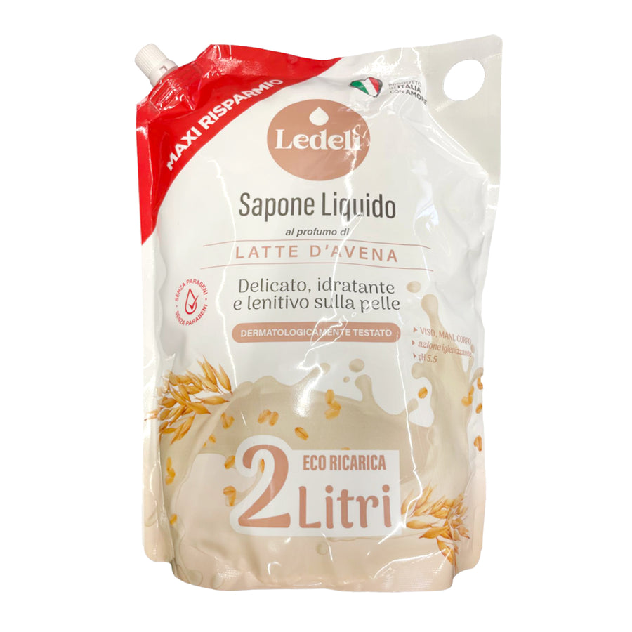 LEDELI HANDSEIFE NACHFÜLLPACKUNG 2L HAFER