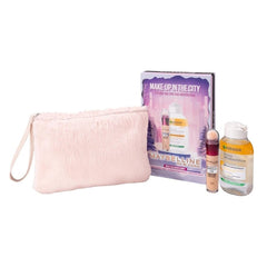 MAYBELLINE NEW YORK POCCHETTE FLUFFY+CORRETTORE MULTI-USO 01+ACQUA MICCELLARE