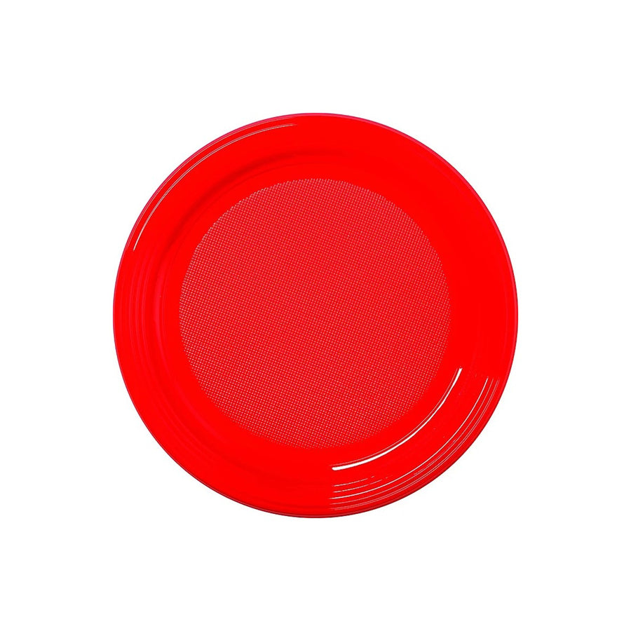 RED FRUIT AND DESSERT PLATES X25PCS