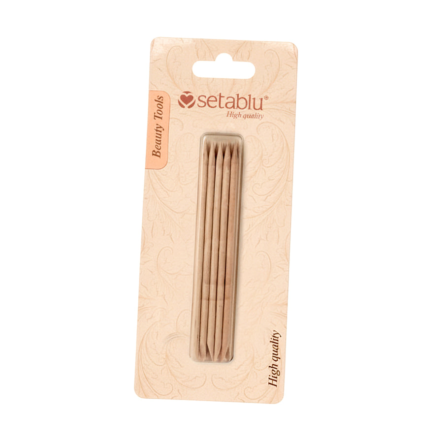 SETABLU Manikürestäbchen aus Holz, 10 Stück