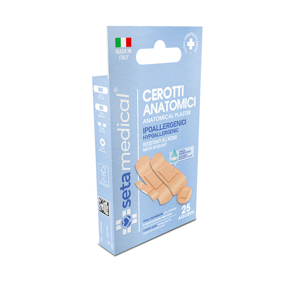 SETAMEDICAL ANATOMICAL PLASTERS X25 ASSORTED