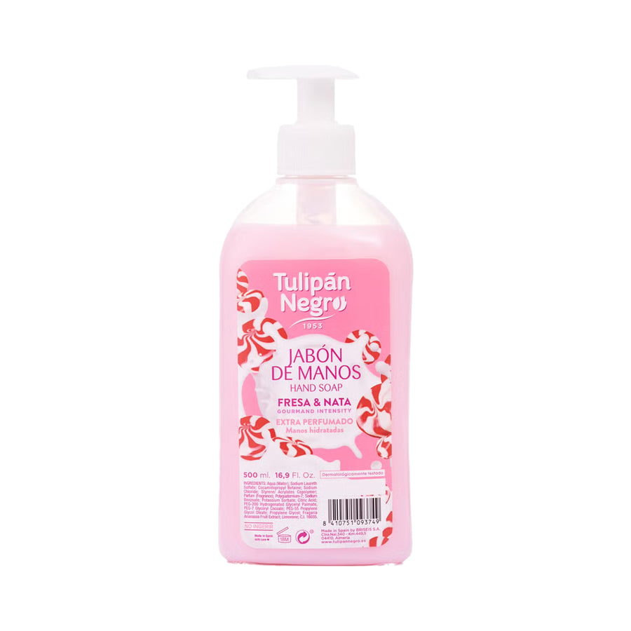 TULIPAN NEGRO SEIFE 500ML FRESA & NATA