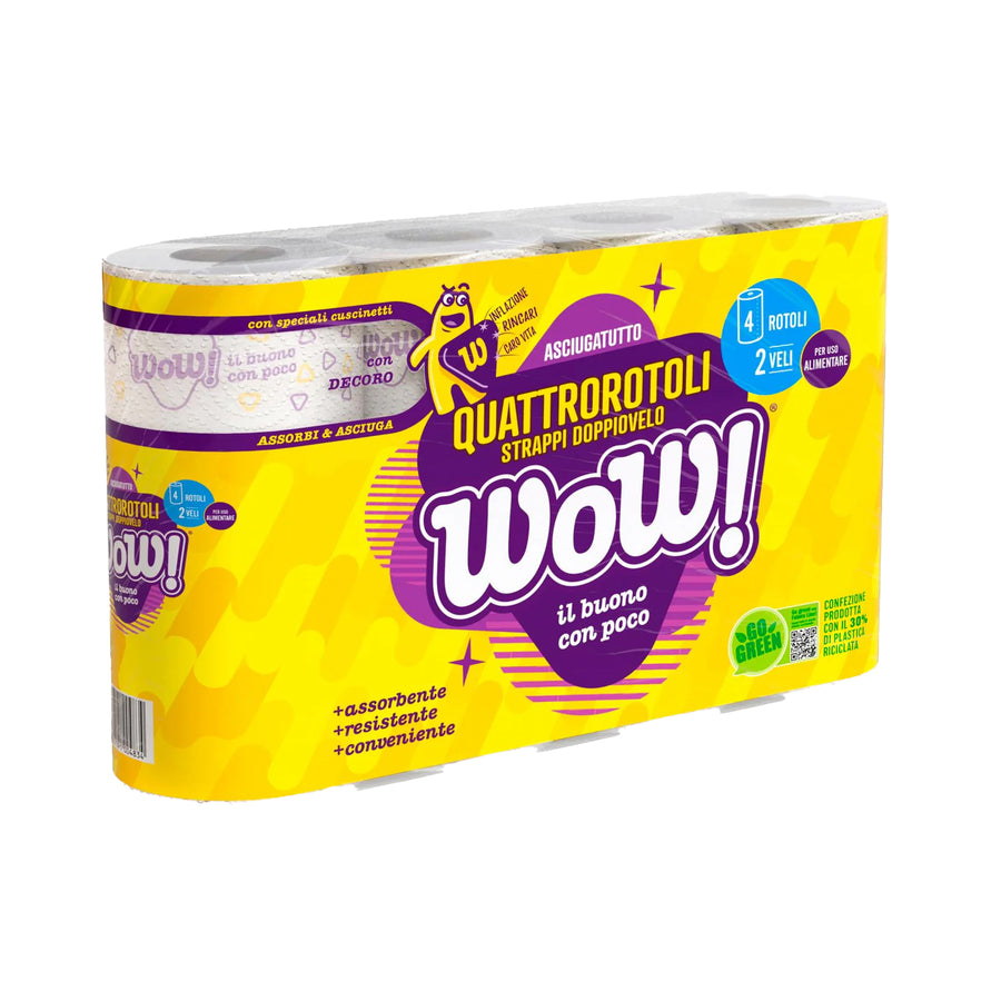 WOW SOLE KITCHEN TOWEL X4