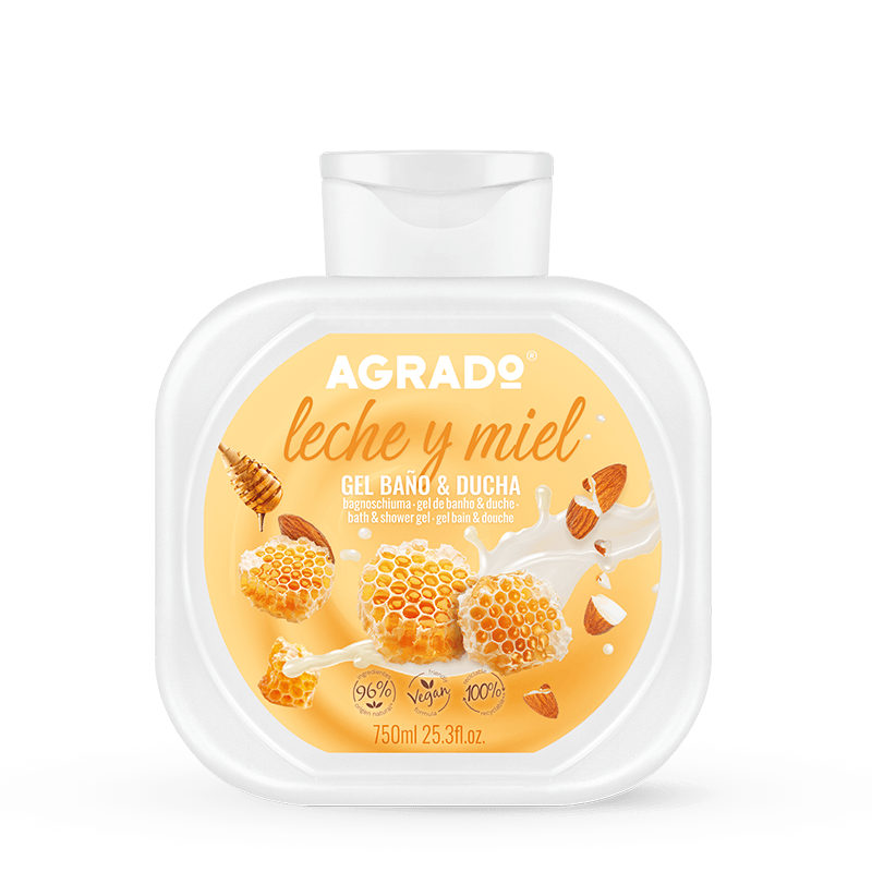 AGRADO MILK AND HONEY BATH GEL 750ML
