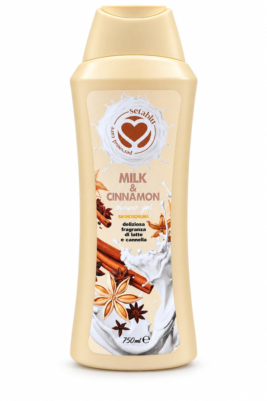 SETABLU BAGNOSCHIUMA 750ML MILK & CINNAMON