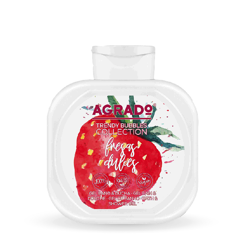 AGRADO STRAWBERRY BATH AND SHOWER GEL 750ML