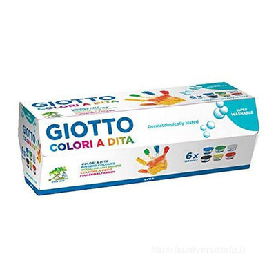 GIOTTO COLORI A DITA 100ML X6