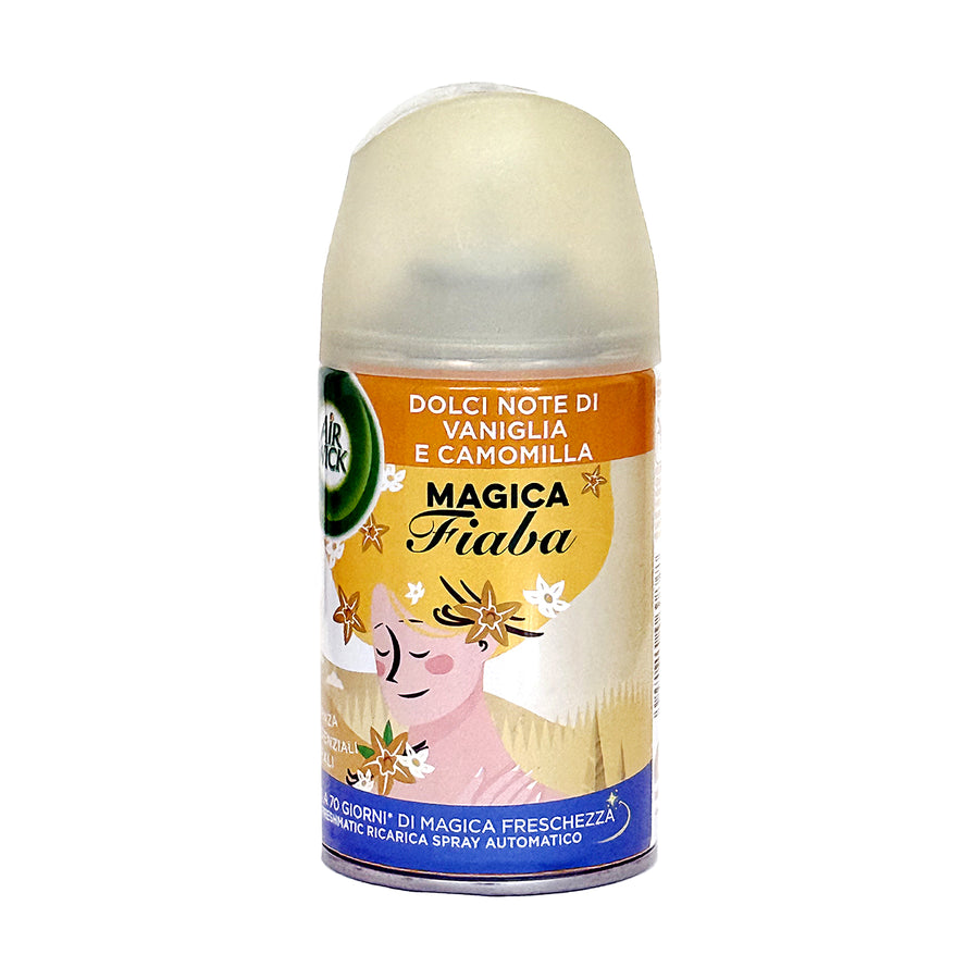 AIR WICK DEO MATIC RIC.250ML MAGICAL FAIRY TALE VANILLA AND CHAMOMILE