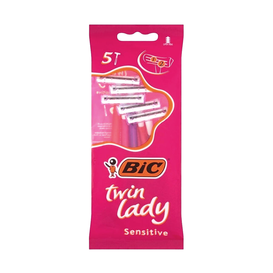 BIC TWIN LADY 2 BLADES X5 RAZORS