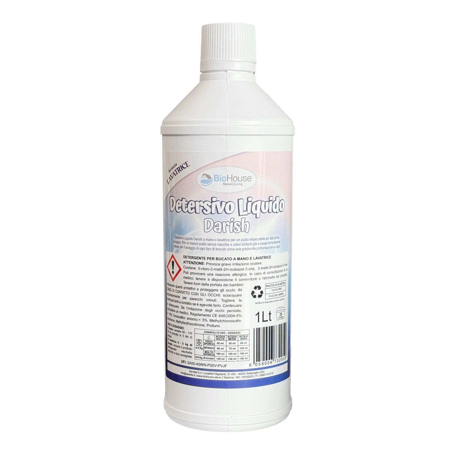 BIOHOUSE DETERSIVO LIQUIDO DARISH 1L