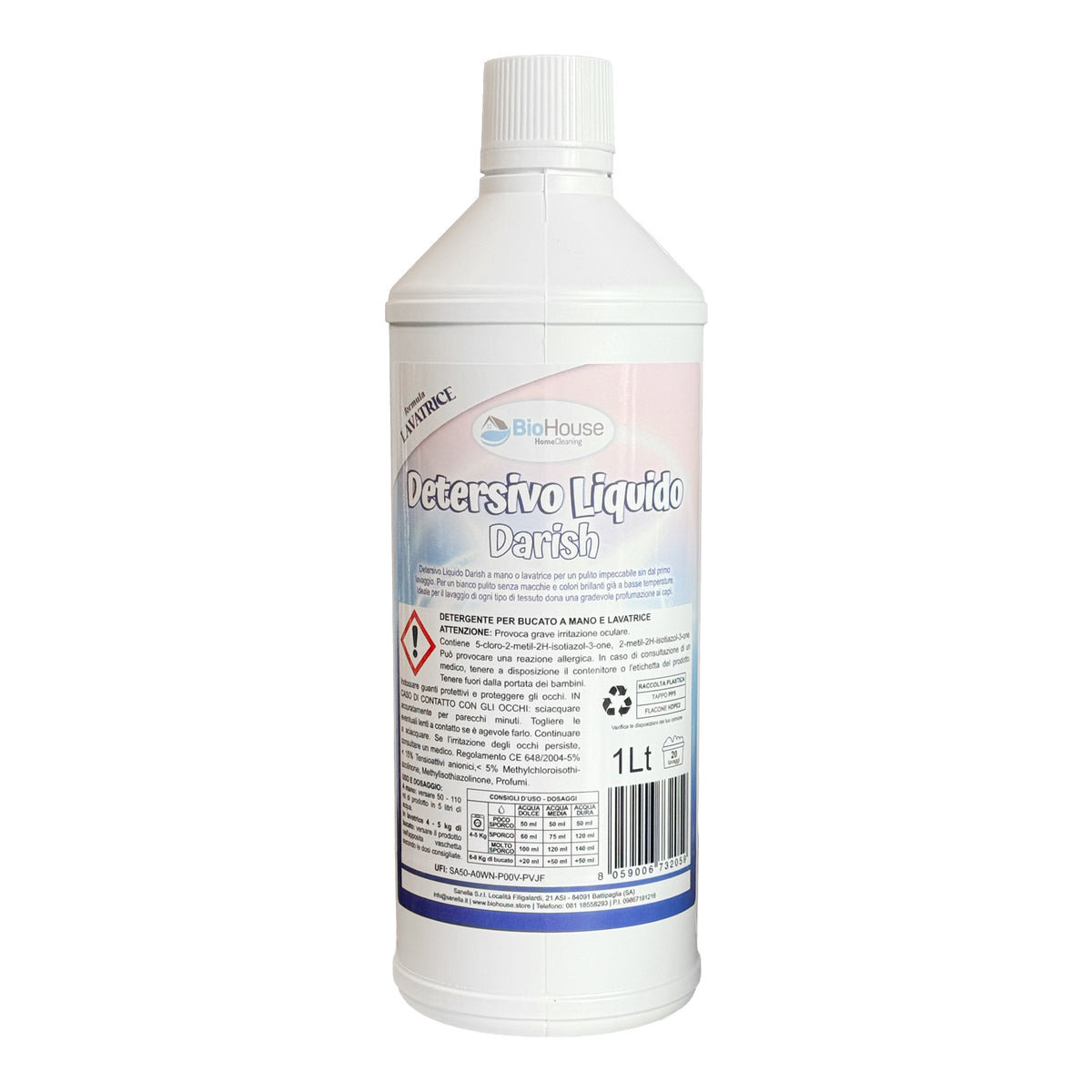 BIOHOUSE DETERSIVO LIQUIDO DARISH 1L