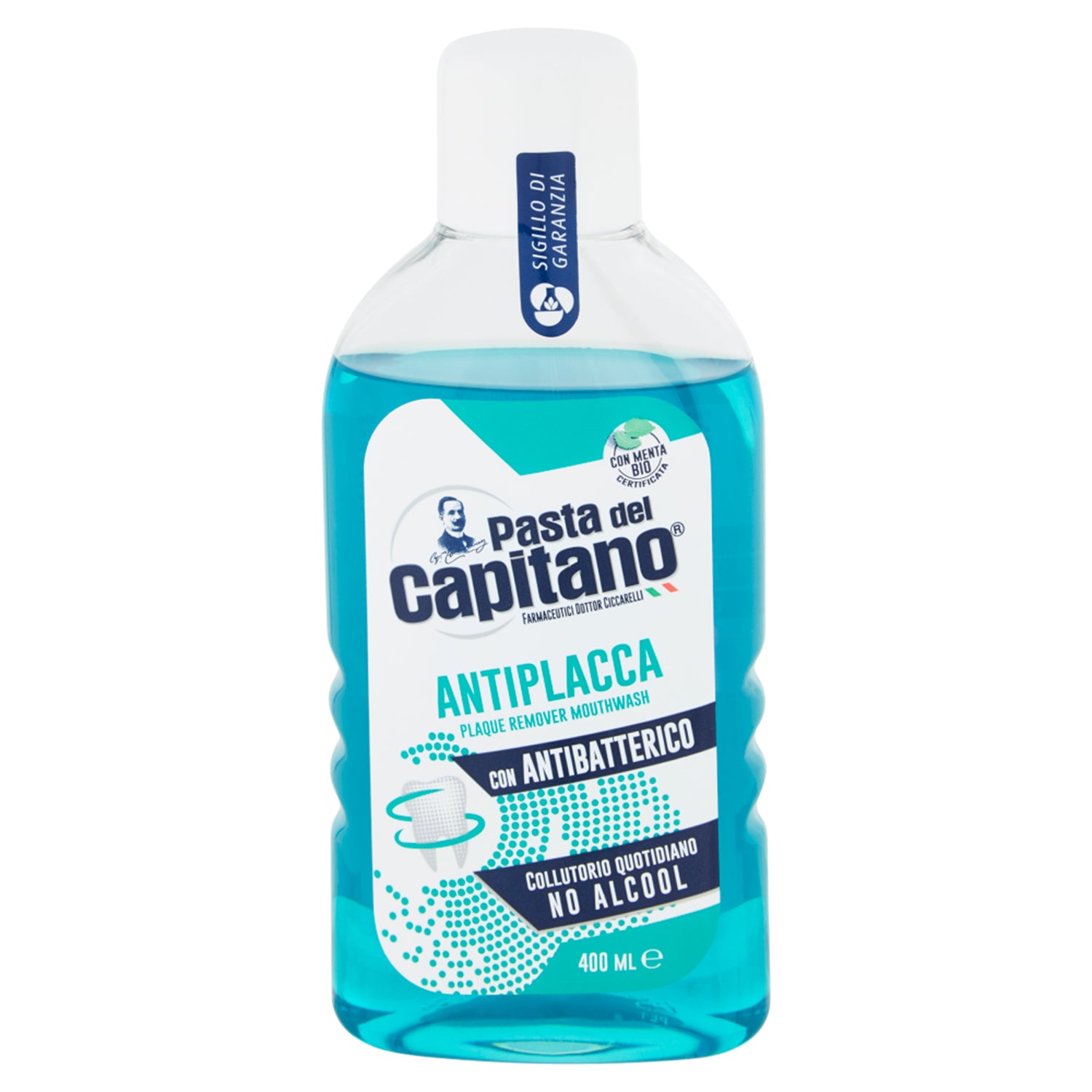 CAPTAIN MOUTHWASH 400ML ANTI-PLAQUE