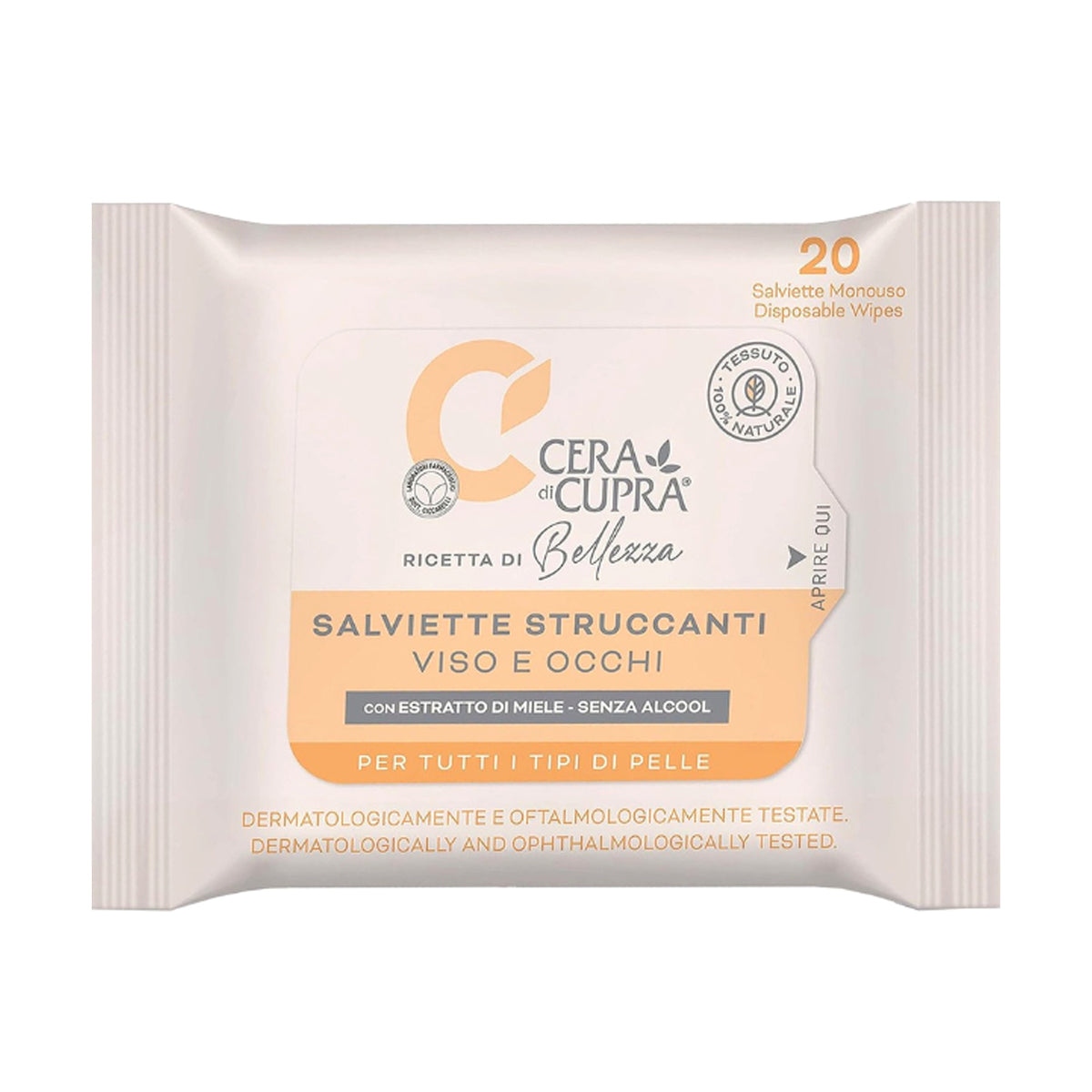 CERA DI CUPRA MAKE-UP REMOVING WIPES X20PCS