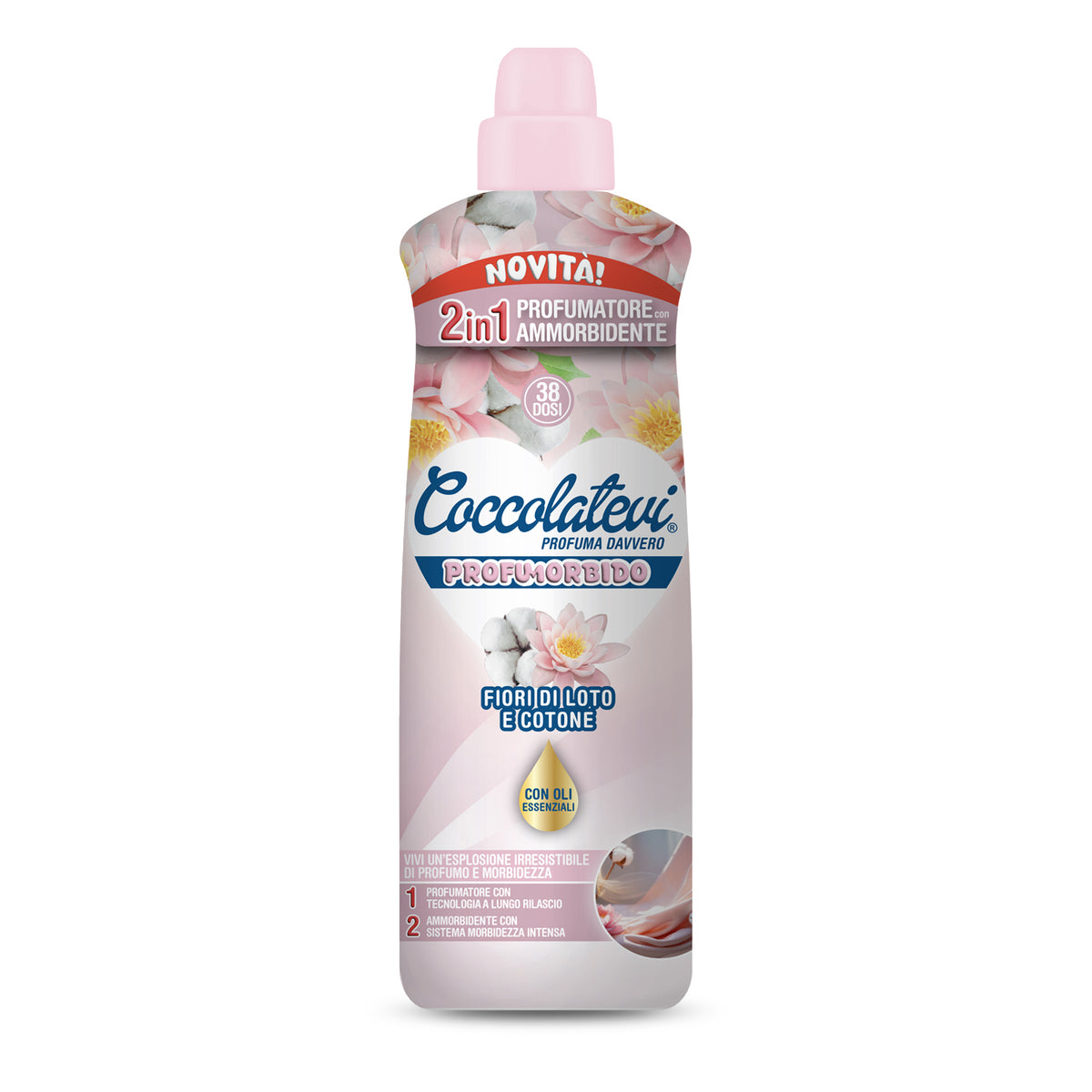 COCCOLATEVI AMMORBIDENTE 2IN1 FIORI DI LOTO E COTONE 760ML