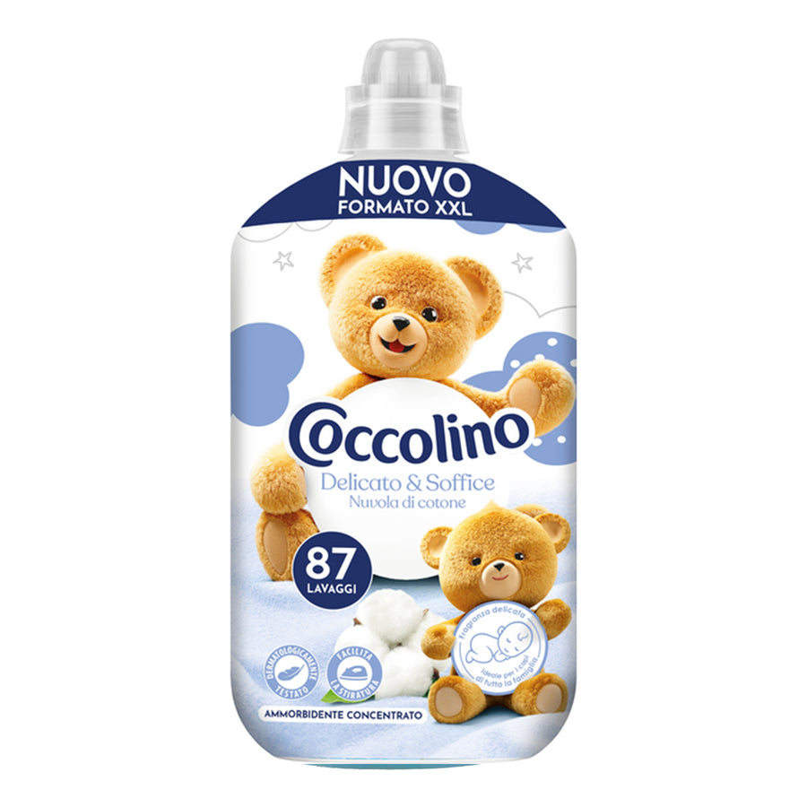 COCCOLINO FABRIC SOFTENER XXL 87 WASHES DELICATE AND SOFT