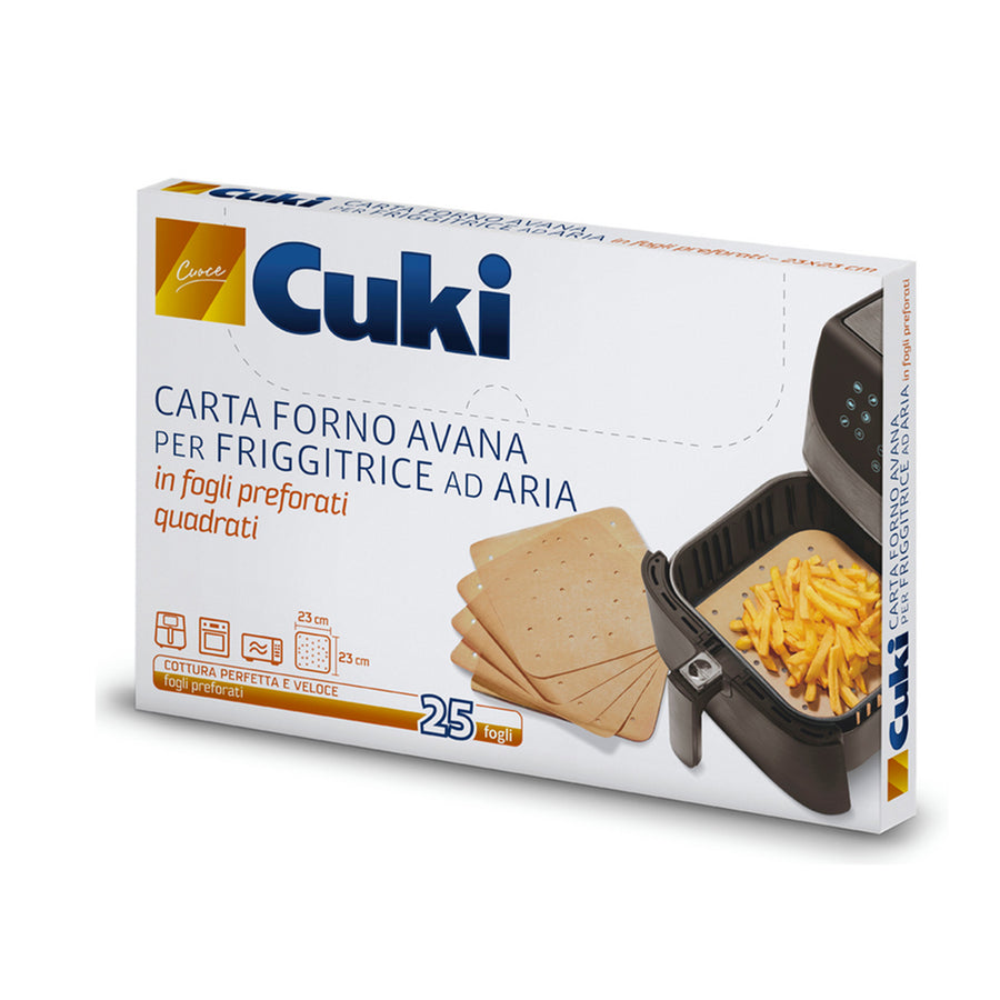 CUKI Airfryer-Backpapier, 25 Blatt 