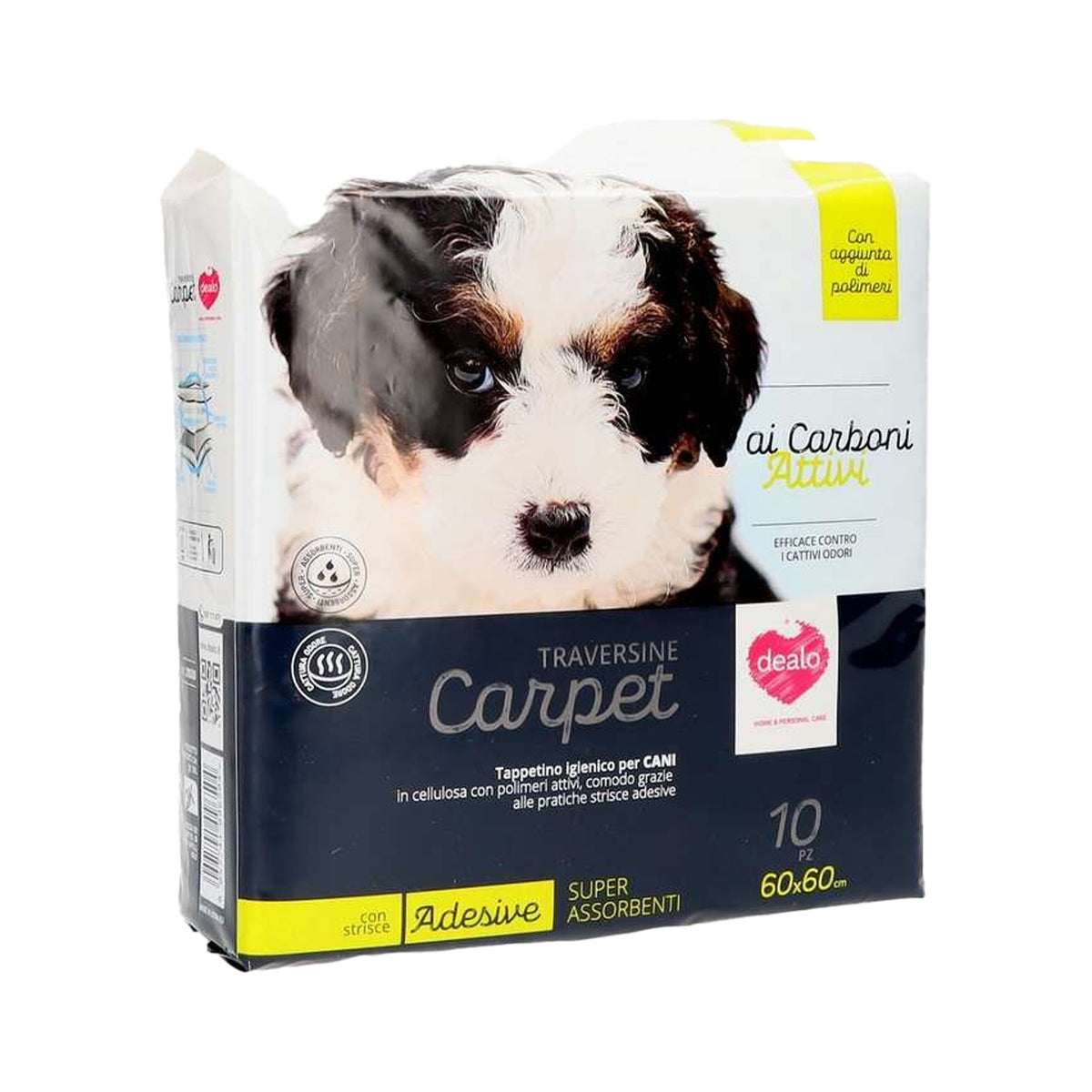 DEALO TRAVERSINE ADESIVE CARBON 60X60 10PZ