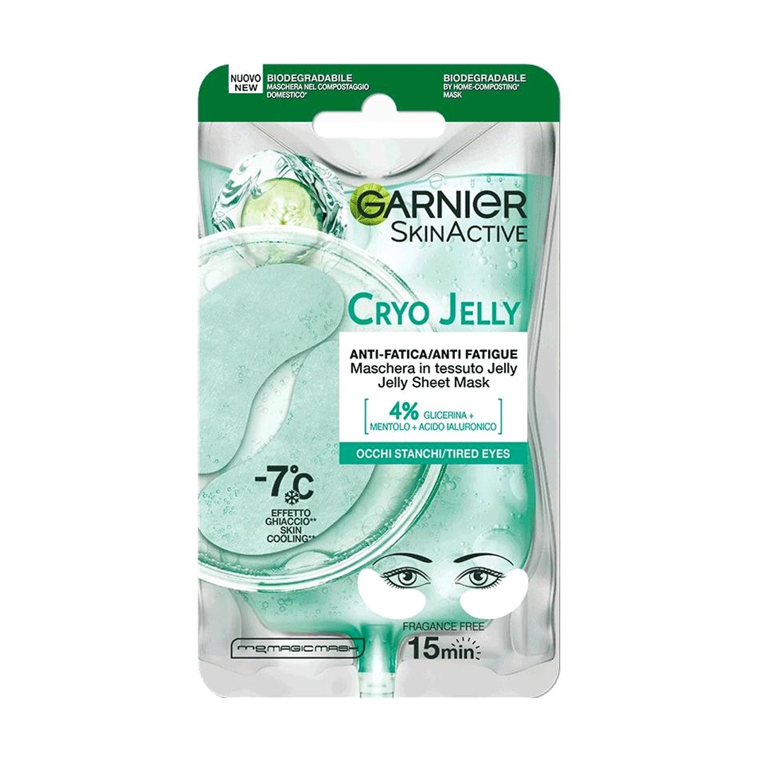GARNIER SKINACTIVE MASCHERA OCCHI HYALURONIC CRYO JELLY