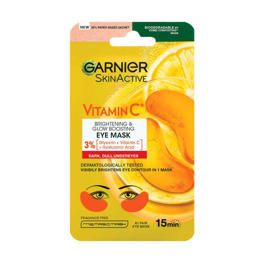 GARNIER SKINACTIVE VITAMIN C EYE MASK 