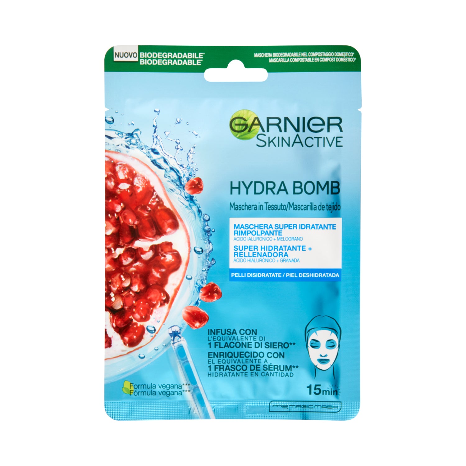 GARNIER SKINACTIVE HYDRA BOMB FACE MASK FOR DEHYDRATED SKIN 