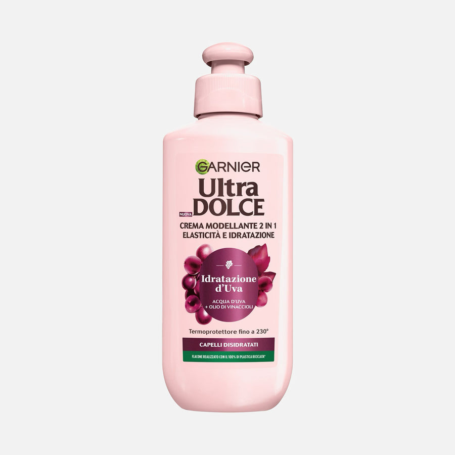 GARNIER ULTRA DOUX TRAUBEN-FEUCHTIGKEIT 2-IN-1 STYLING CREME 200 ML