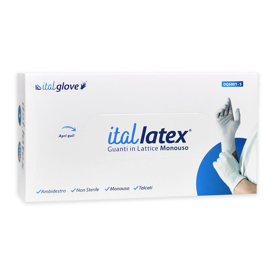 ITALATEX LATEX GLOVES X100PZ S