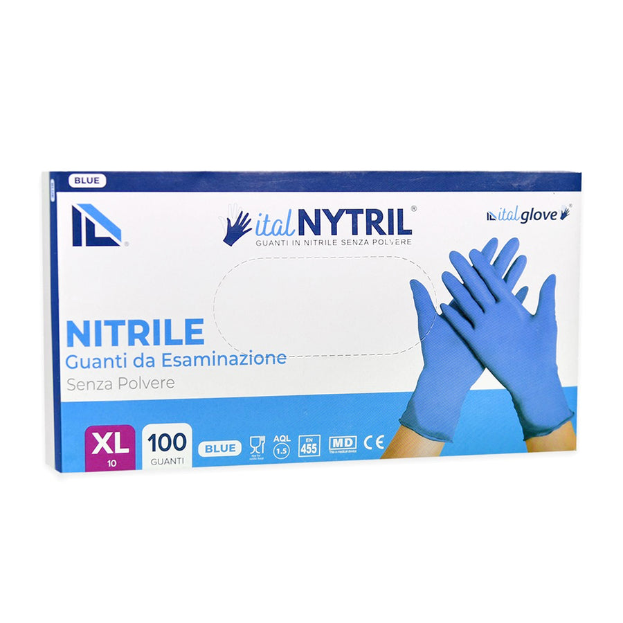 ITALNYTRIL GLOVES BLUE X100PZ XL
