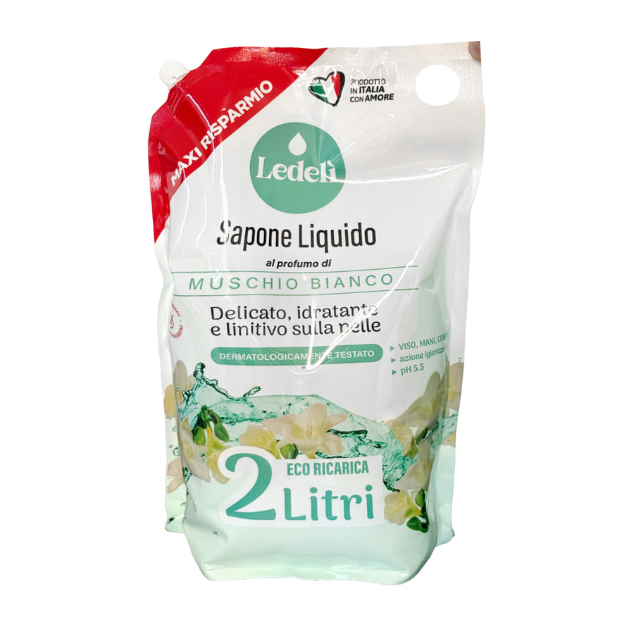 LEDELI HANDSEIFE NACHFÜLLPACK 2L WEISSER MOSCHUS
