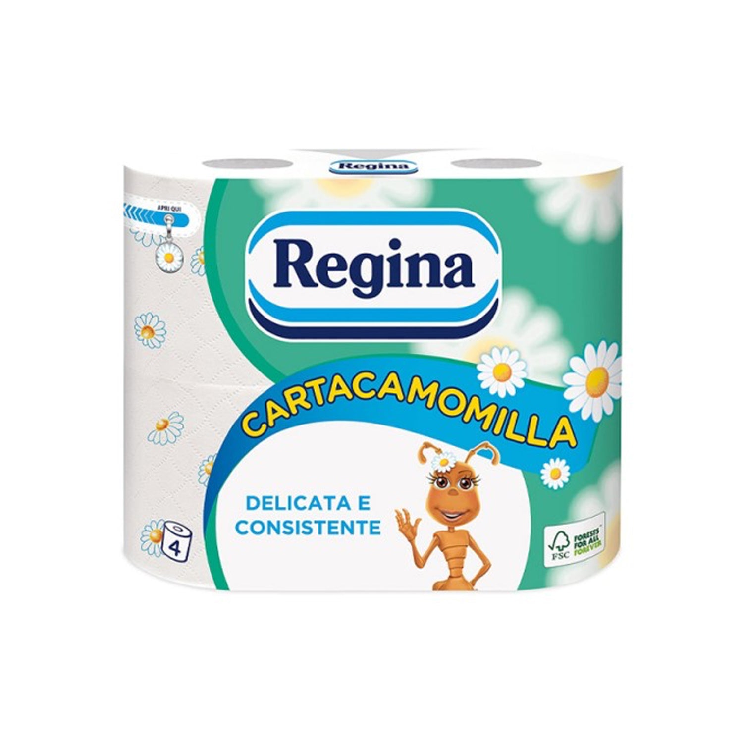 Queen Kamille Toilettenpapier x4