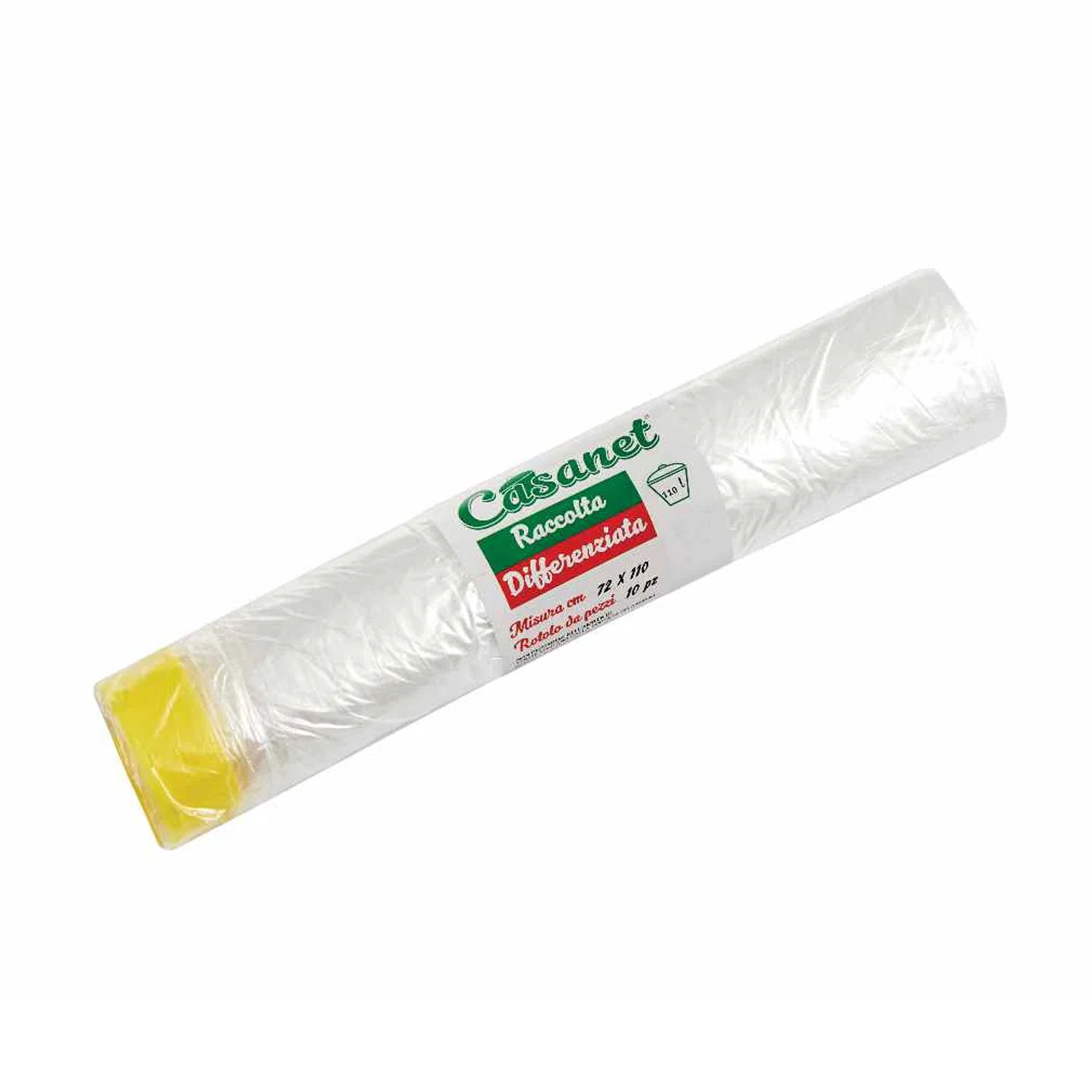 CASANET Transparente Abfallbeutel 70 x 110 mm, 10 Stück