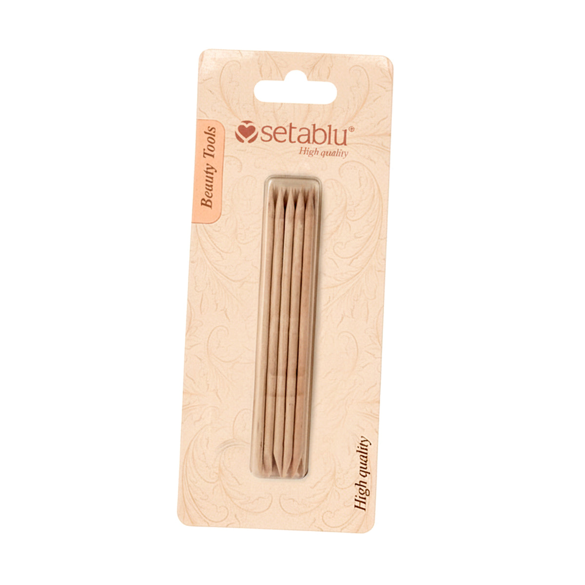 SETABLU Manikürestäbchen aus Holz, 10 Stück