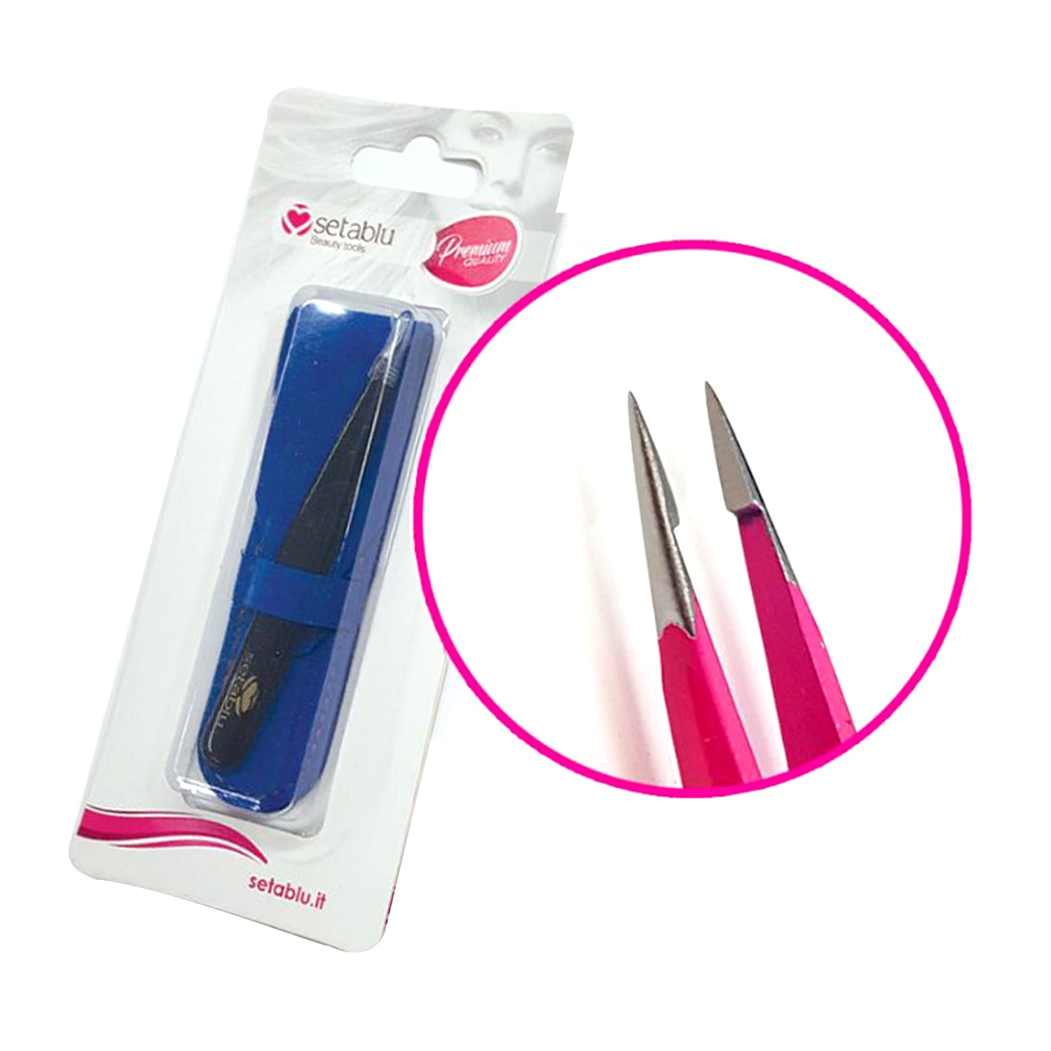 SETABLU STEEL EYEBROW TWEEZERS