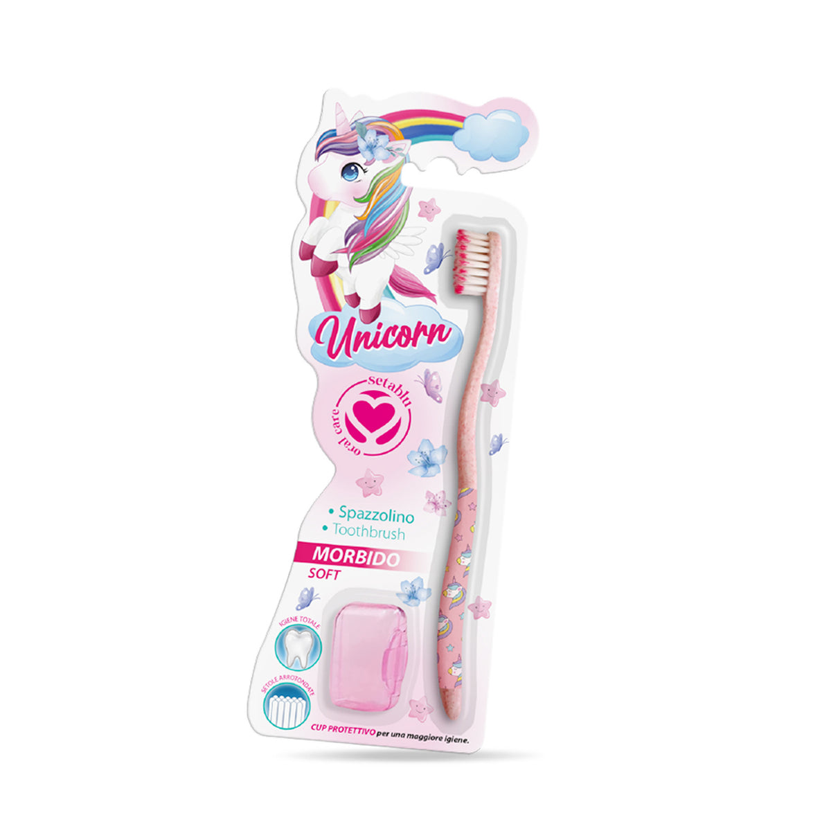 SETABLU UNICORN TOOTHBRUSH+CAP