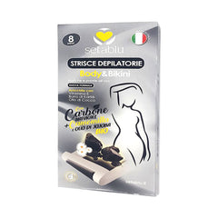 SETABLU STRISCE DEPILATORIE BODY X8 CARBONE E CAMOMILLA