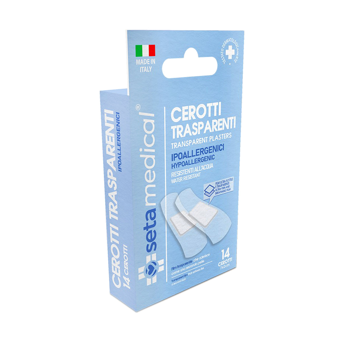 SETAMEDICAL TRANSPARENT PLASTERS 7X2 CM X14