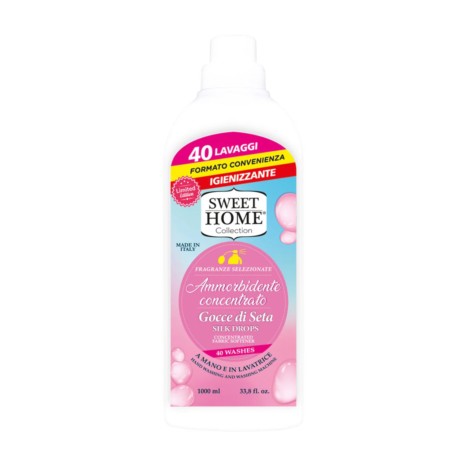 SWEET HOME KONZENTRIERTER WEICHSPÜLER 1000ML SEIDENTROPFEN