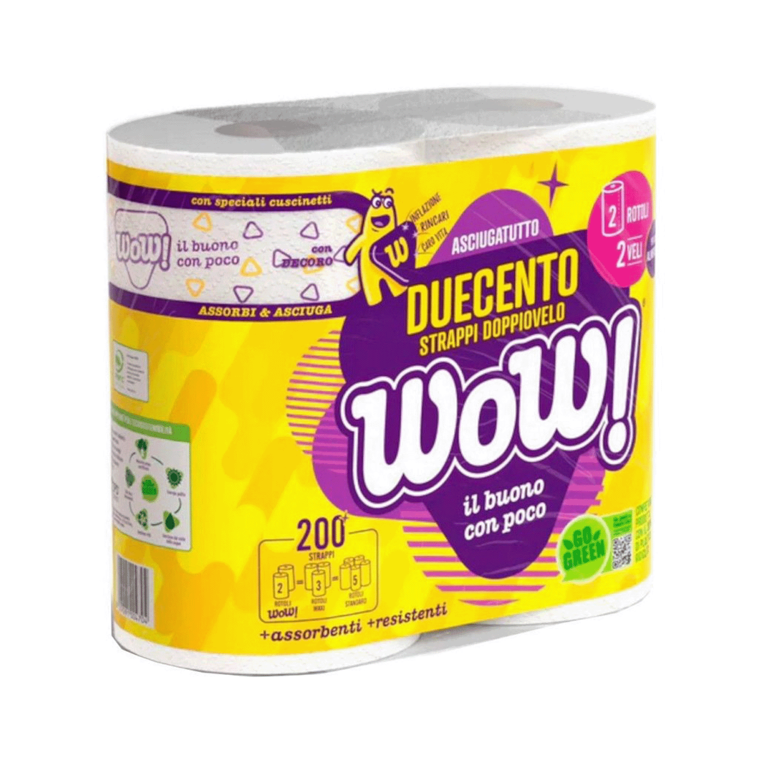 WOW ASCIUGATUTTO DUETTO X2