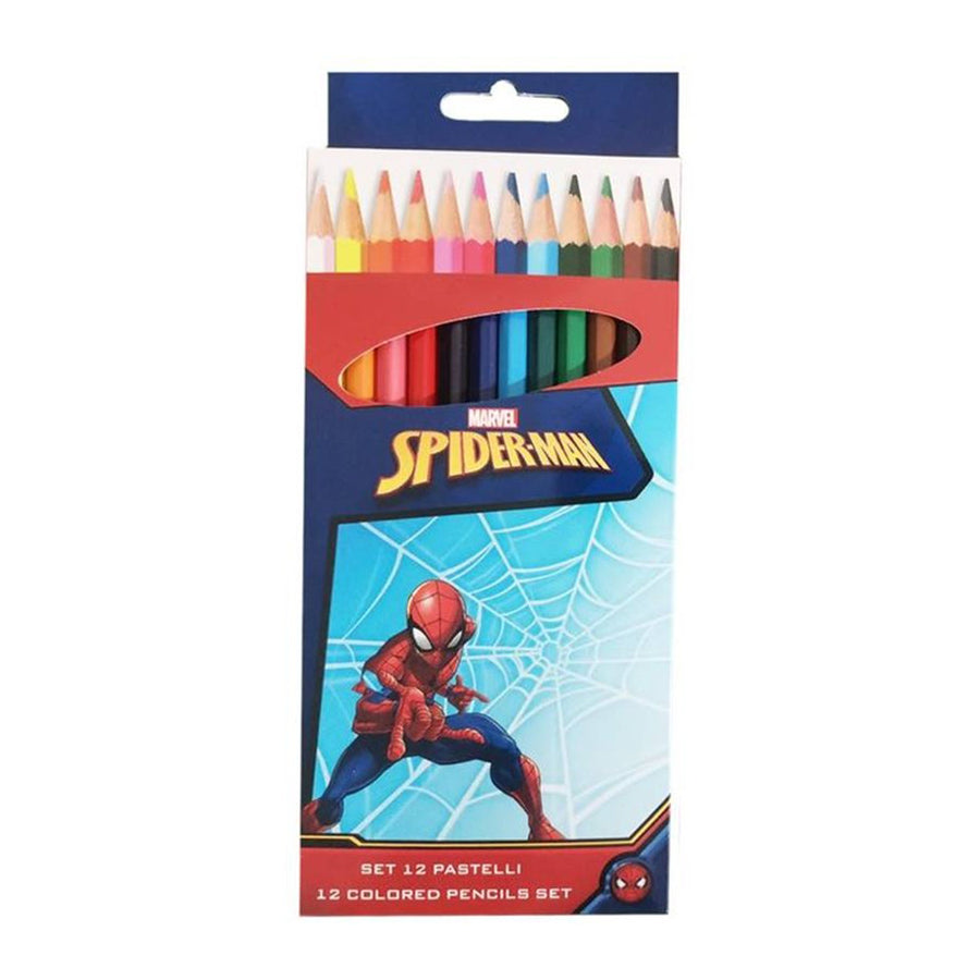 SPIDERMAN COLORIA MATITA X12